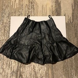 Faux leather Urban Outfitters circle skirt size 2